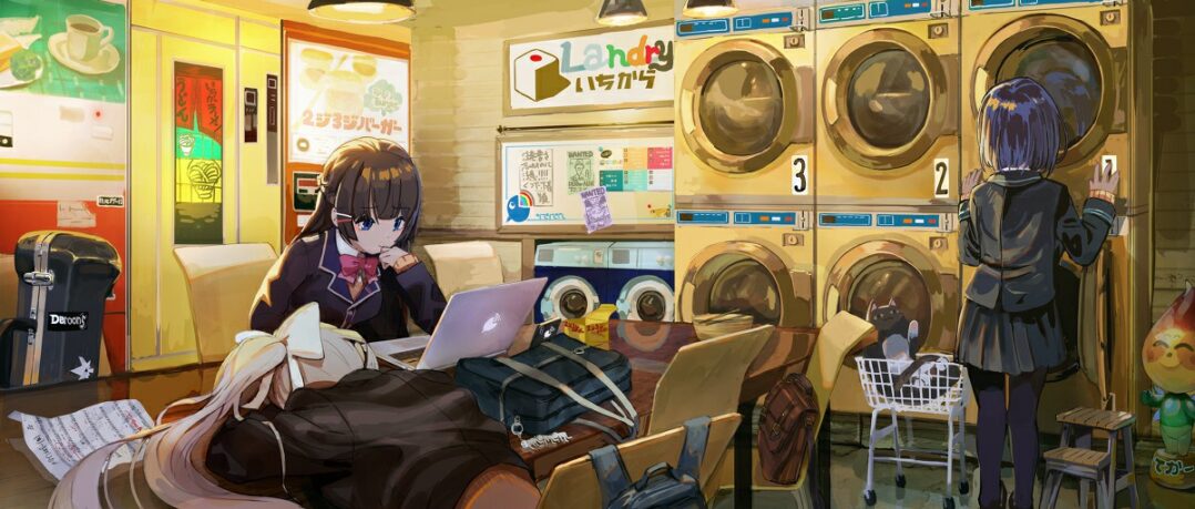 P站美图推荐——自助洗衣房特辑-5