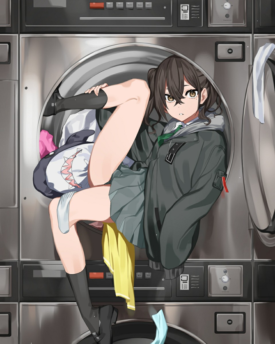 P站美图推荐——自助洗衣房特辑-13