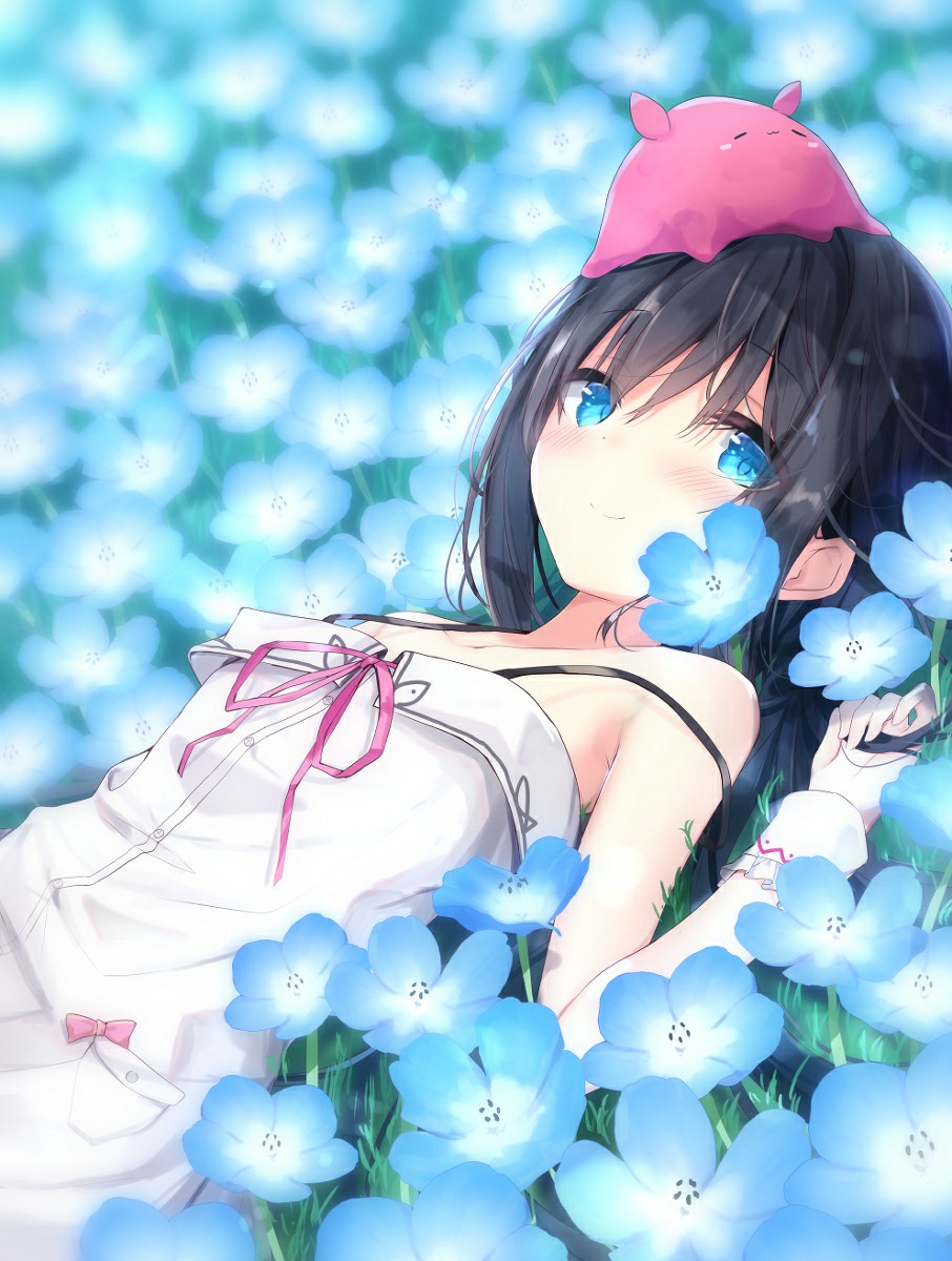 P站美图推荐——露肩连衣裙特辑-9