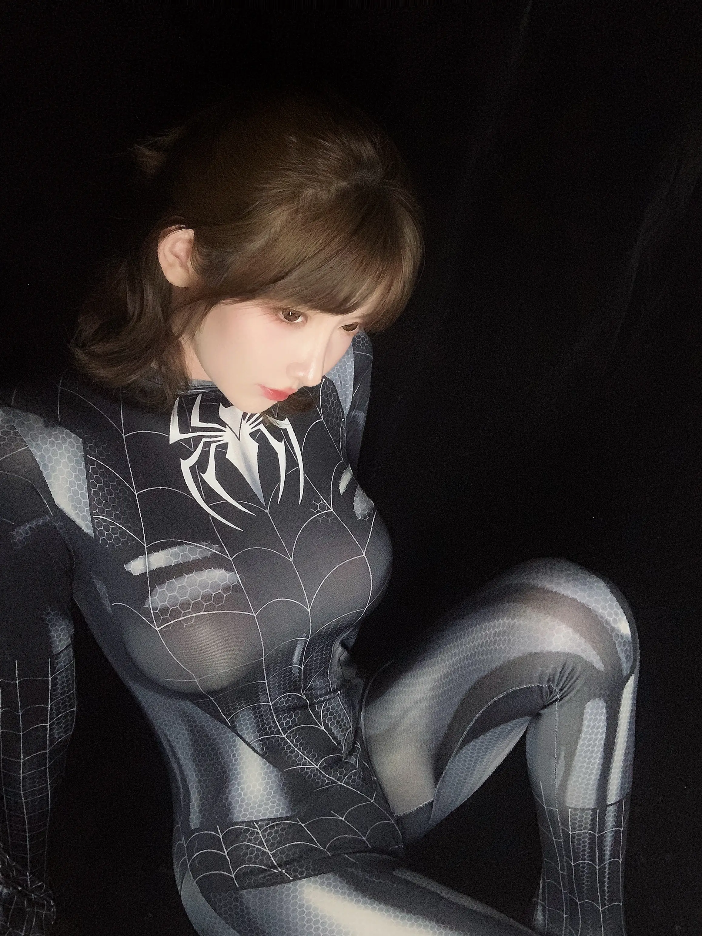 【cosplay】一小央泽 - 黑蜘蛛[30P-125MB]