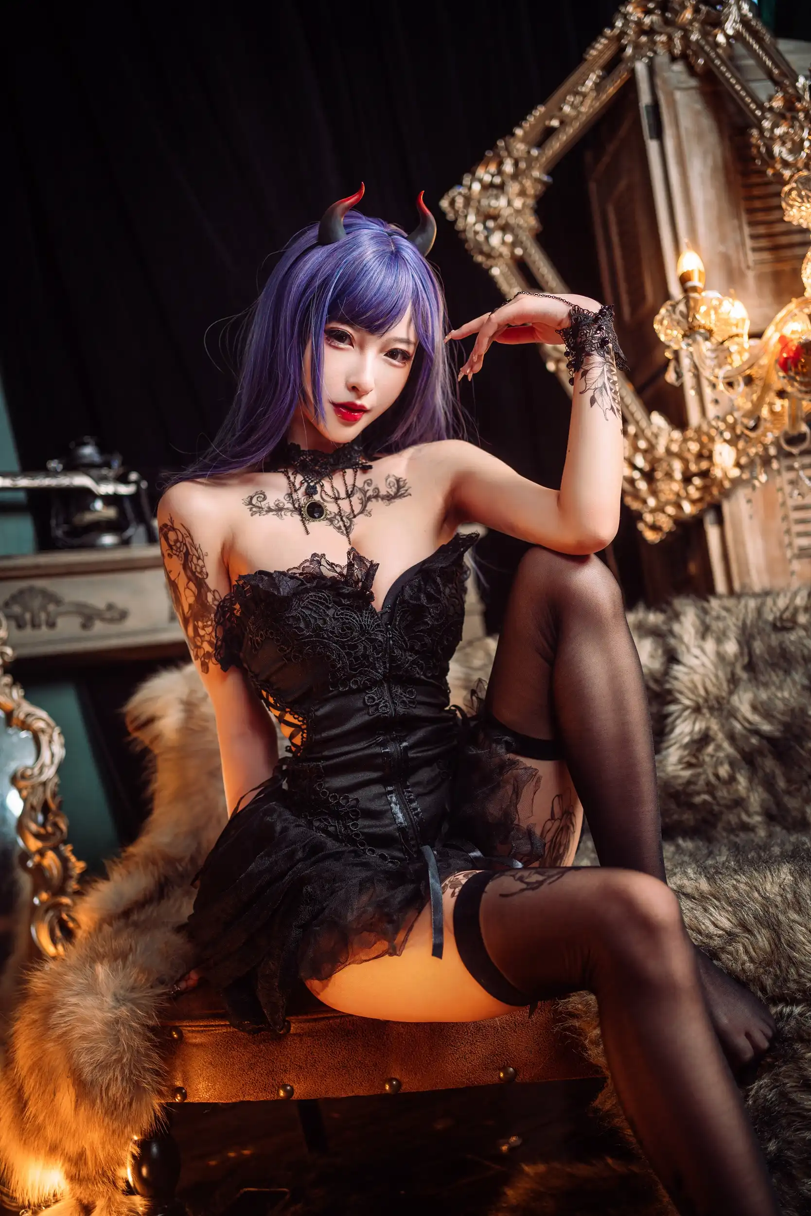 【cosplay】清水由乃 - 暗黑纹身[30P-370MB]