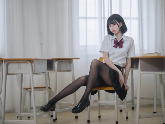 【美女写真】许岚LAN – JK黑丝 [40P-426MB]