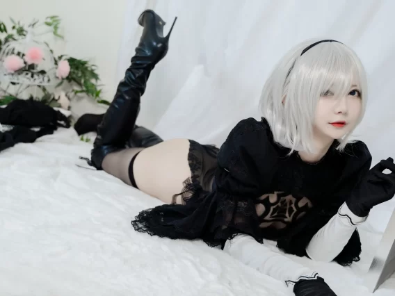 【cosplay】51酱 – 2B黑婚纱 [53P2V-485MB]