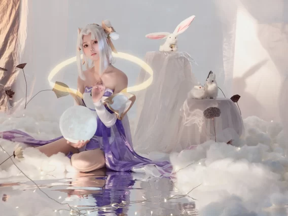 【cosplay】戚顾儿 – 王者荣耀 嫦娥[22P-156MB]