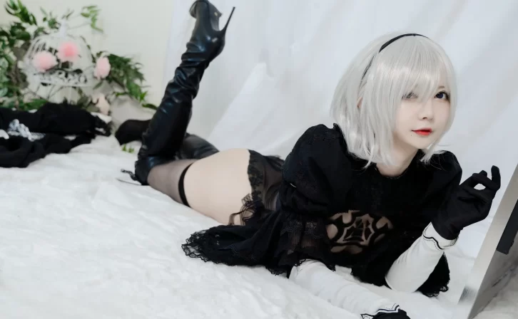 【cosplay】51酱 – 2B黑婚纱 [53P2V-485MB]