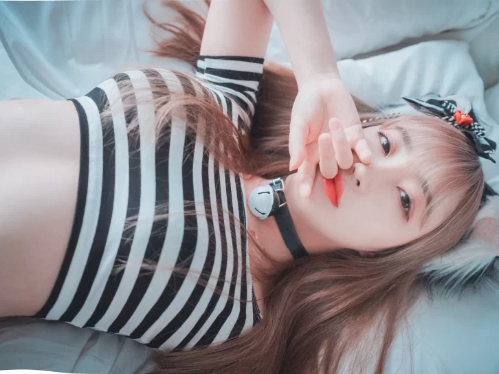 【美女写真】Hanari(하나리) – [DJAWA] Catgirl in Stripes [91P-814MB]