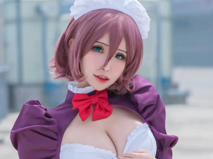 【cosplay】花リリ(Plant Lily) – Maid Mask [12P-82MB]