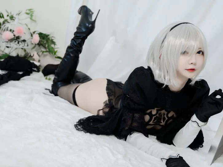 【cosplay】51酱 – 2B黑婚纱 [53P2V-485MB]