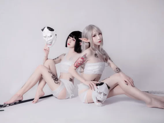 【cosplay】阮邑_Fairy – 绑带和武士 [41P-401MB]