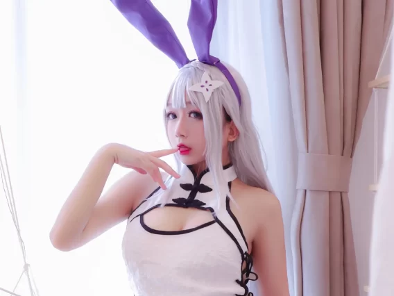 【cosplay】日奈娇 – 白旗袍[42P-223MB]