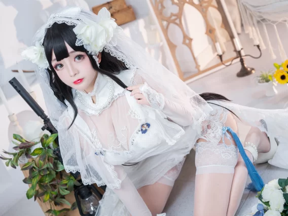 【cosplay】日奈娇 – 95式婚纱 [52P-718MB]