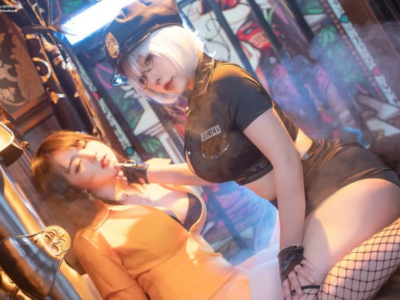 【cosplay】皮皮奶可可爱了啦&喵零 – 匪警 [60P-0.98GB]