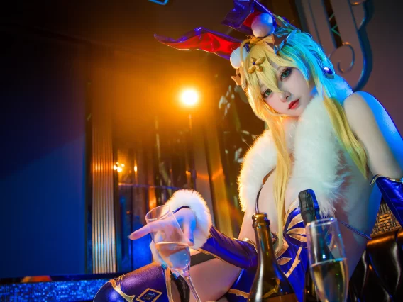 【cosplay】念念_D – 白枪呆兔女郎[20P-107MB]