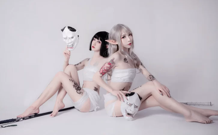 【cosplay】阮邑_Fairy – 绑带和武士 [41P-401MB]