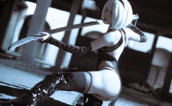 【cosplay】秋和柯基 – 2B旗袍同人 [25P-363MB]