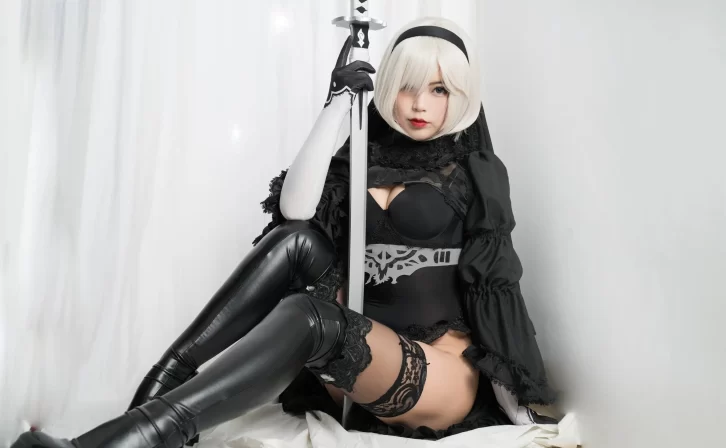 【cosplay】白烨 – 2b 黑白[131P-566MB]