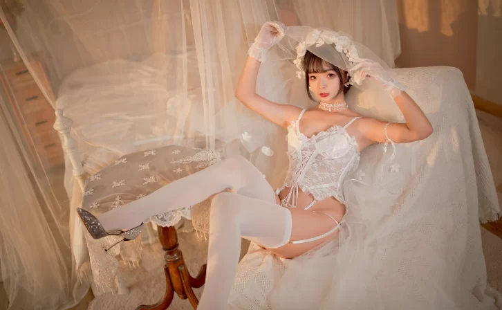 【美女写真/cosplay】yuuhui玉汇 – 纯白花嫁 [60P-860MB]