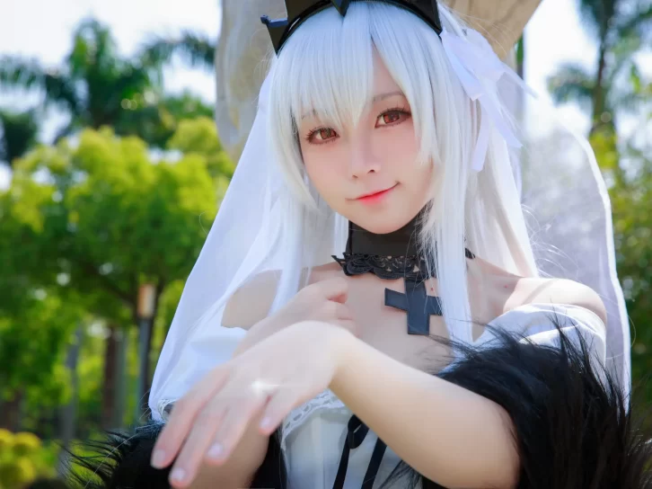 【cosplay】G44不会受伤 – 98K婚纱 德皇[25P-70MB]