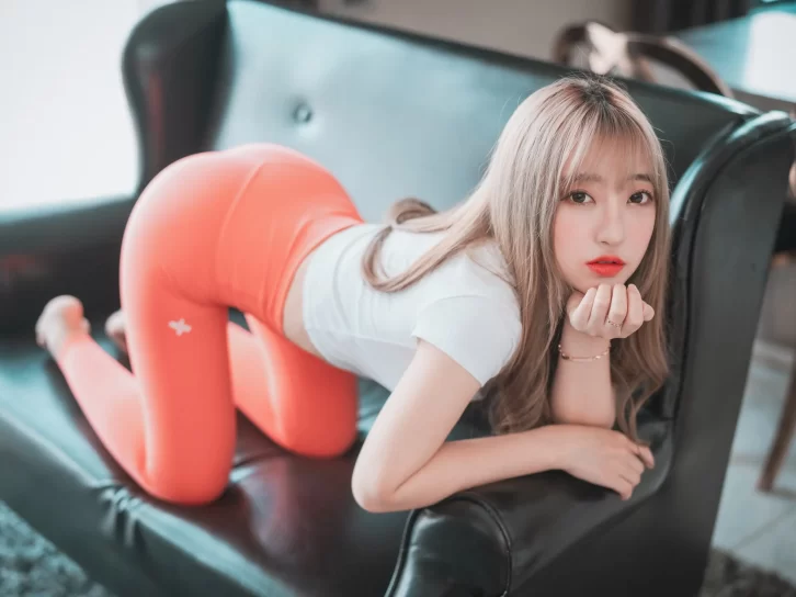 【美女写真】Hanari(하나리) – [DJAWA] Red Orange & Cool Mint [50P-523MB]