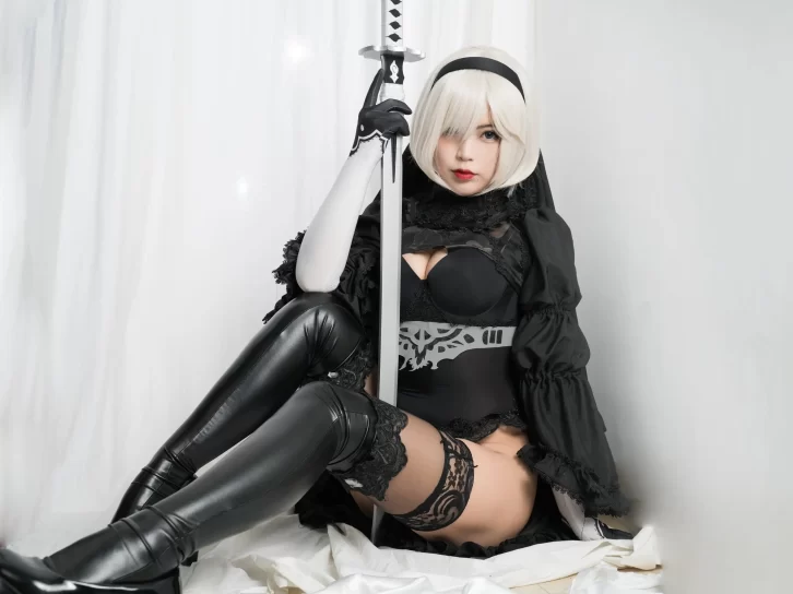 【cosplay】白烨 – 2b 黑白[131P-566MB]