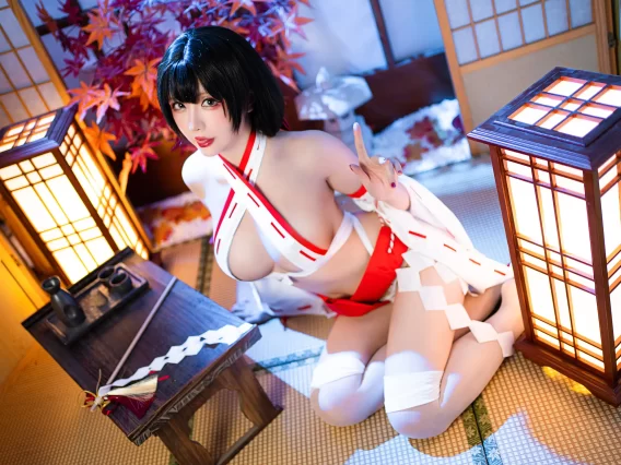 【cosplay】星之迟迟 –  新春巫女 [60P-279MB]