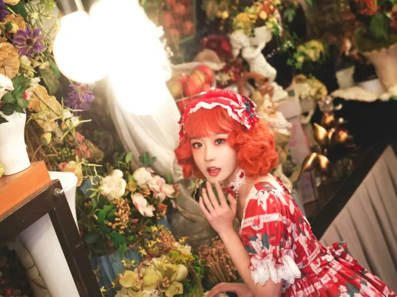 【美女写真】阿包也是兔娘 – lolita红裙2[28P-358MB]