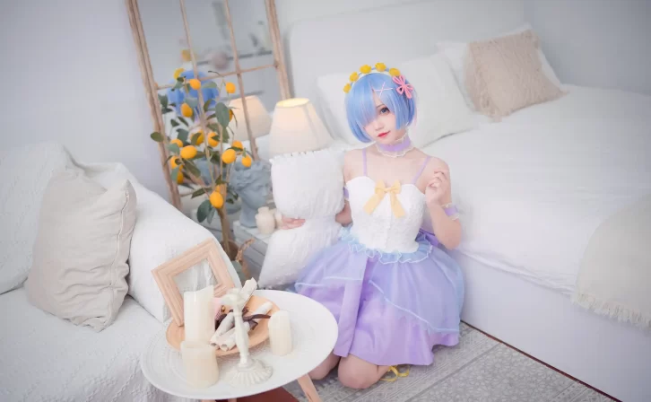 【cosplay】花柒Hana – 天使蕾姆 [15P-34MB]