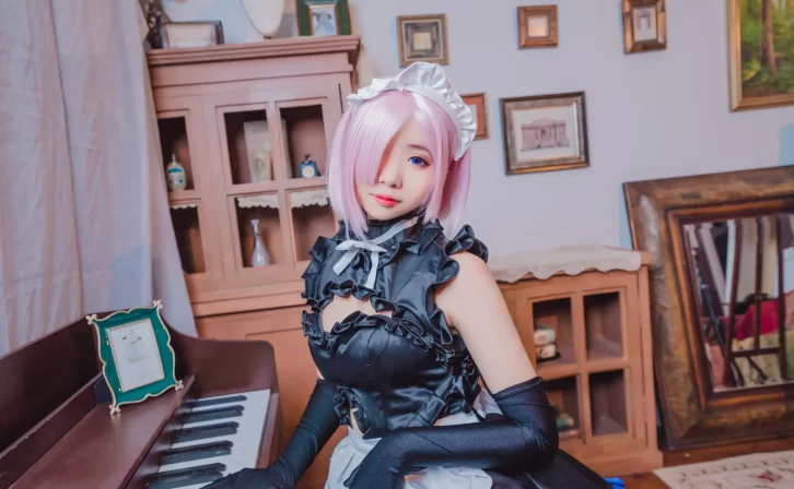 【cosplay】墨玉-M – 玛修女仆 [40P-437MB]