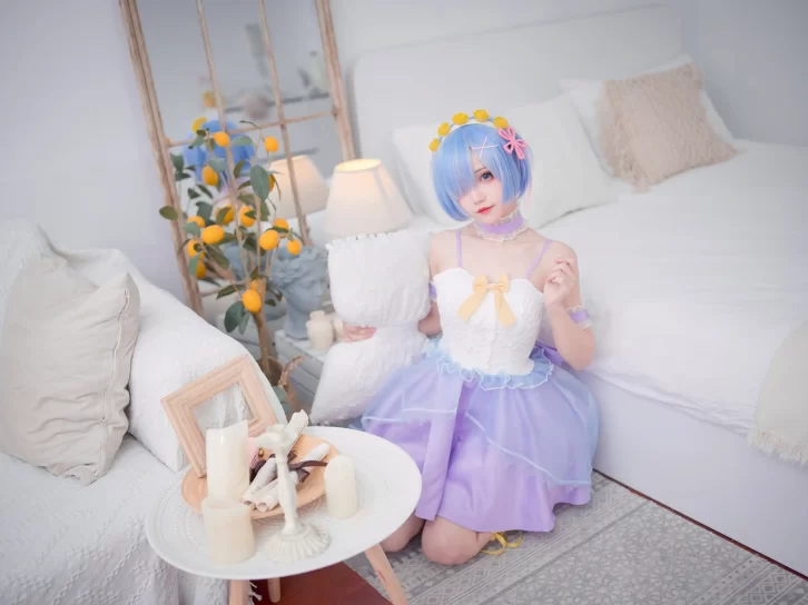 【cosplay】花柒Hana – 天使蕾姆 [15P-34MB]