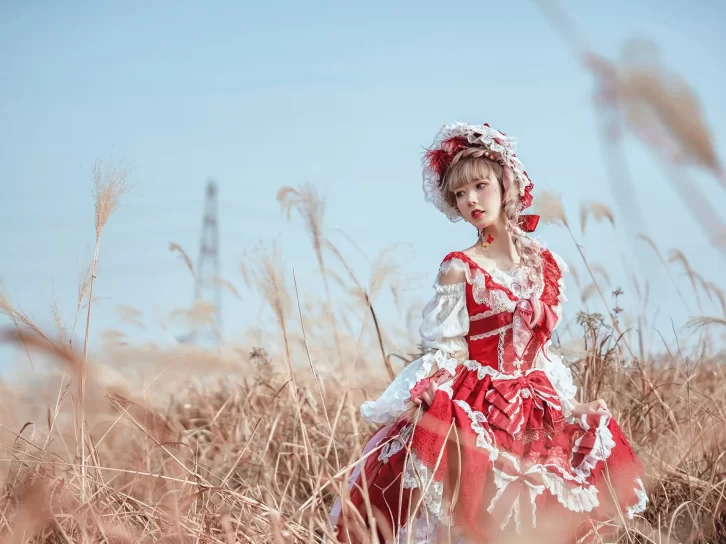 【cosplay】阿包也是兔娘 – lolita红裙[12P-160MB]