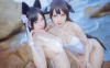 【cosplay】不呆猫&抖娘-利世 – 獒犬海边泳装 [41P-327MB]