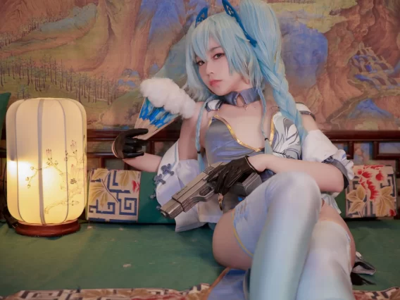 【cosplay】G44不会受伤 – pa15翠雀媚旗袍[20P-69.9MB]