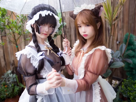 【cosplay】雯妹不讲道理&一小央泽 –  早安吻 [21P1V-126MB]