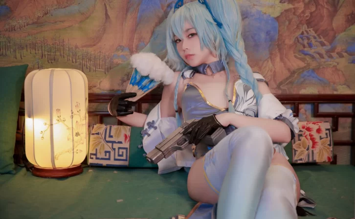 【cosplay】G44不会受伤 – pa15翠雀媚旗袍[20P-69.9MB]