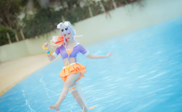 【cosplay】戚顾儿 – 王者荣耀 公孙离蜜桔之夏[19P-93MB]