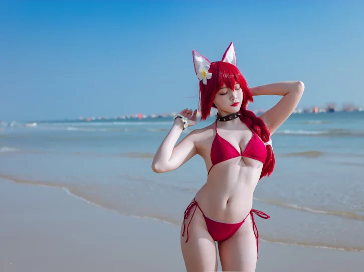 【cosplay】二佐Nisa –  碧蓝千代田泳装 [20P-376MB]