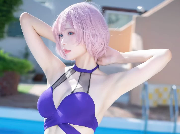 【cosplay】ElyEE子 – 【Mujina】Swimsuit [36P-65MB]