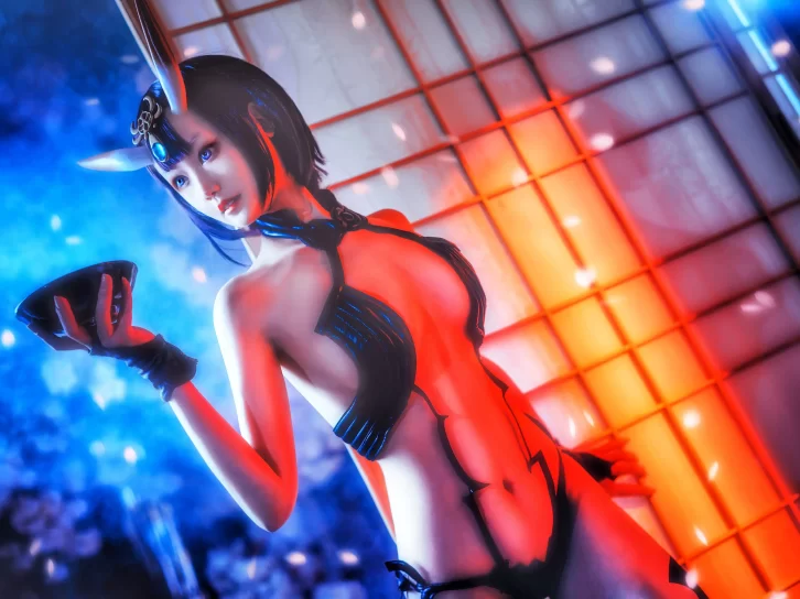 【cosplay】星野咪兔 – 酒吞童子[34P-1050M]