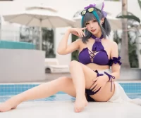 【cosplay】Momoko葵葵 – 柴郡水着[40P1V-313MB]