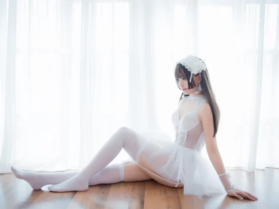 【cosplay】小野妹子W – 白色纱裙[9P-22MB]