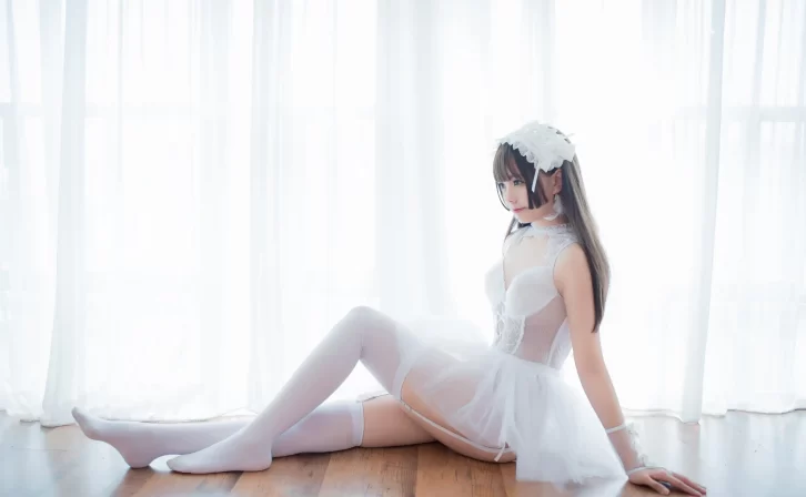 【cosplay】小野妹子W &#8211; 白色纱裙[9P-22MB]