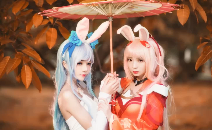 【cosplay】桜桃喵&疯喵ss – 双人公孙离 [16P-334MB]