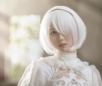 【cosplay】镜酱 – 2B白色婚纱 [13P-168MB]