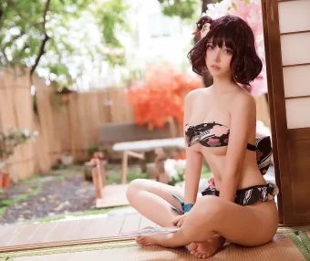 【cosplay】菌烨tako – 葛飾北斎水着 [9P-65M]