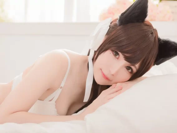 【美女写真】白神泱 – 白色内衣兽耳 [13P-7MB]