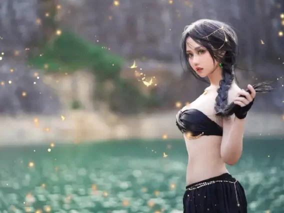 【cosplay】镜酱 – 鬼刀风铃公主 [22P-7MB]