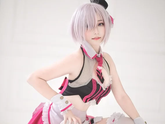 【cosplay】菌烨tako – 玛修情人节女仆[9P-7MB]