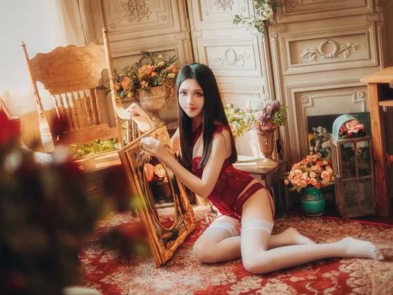 【美女写真】源纱希喵喵喵 – 红色内衣 晨风 [12P-208MB]