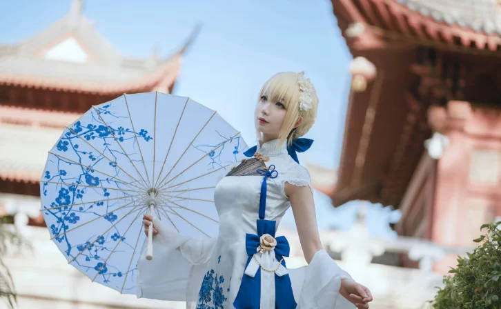 【cosplay】封疆疆v – saber 旗袍 [34P-367MB]