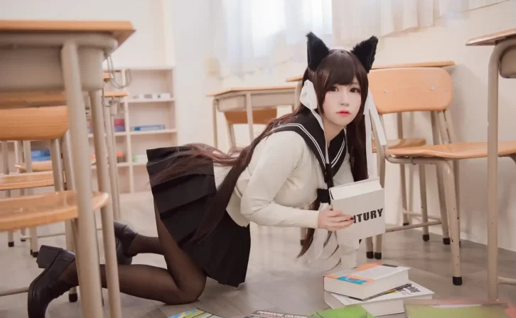 【cosplay】白神泱 – JK兽耳 [10P-6MB]